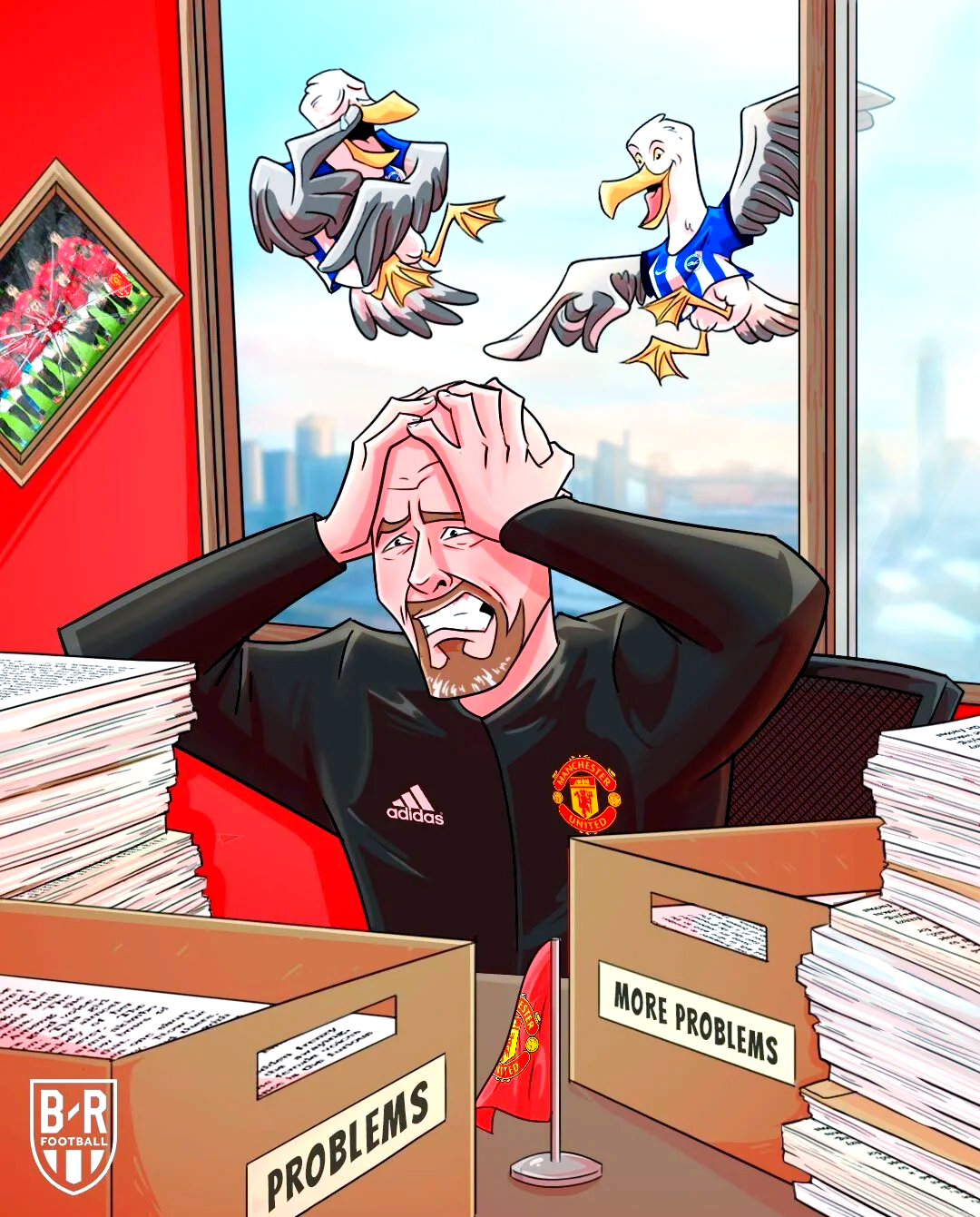 爱游戏官方-曼联客场惨败，曼联主帅受到质疑